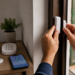 Installazione antifurto fai da te con sensore magnetico su porta finestra