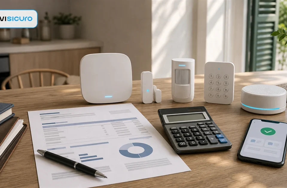 Costo allarme casa con preventivo, calcolatrice e componenti antifurto