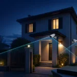 Casa italiana protetta da un kit videosorveglianza con telecamere e registrazione locale