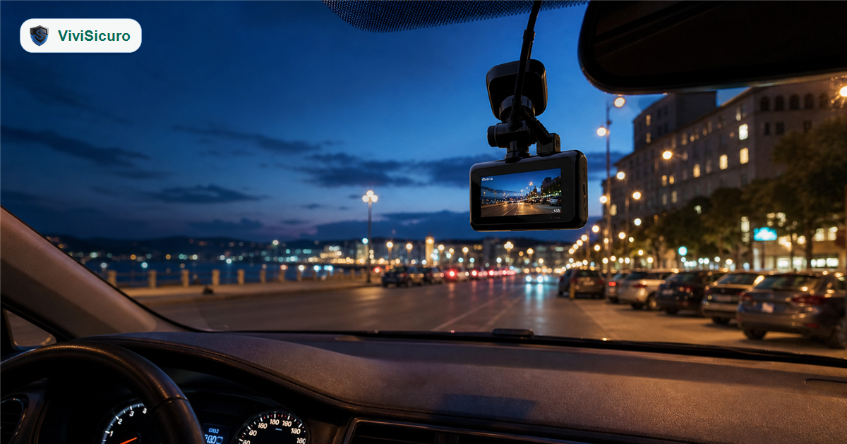 Cover ViviSicuro con dashcam auto per guida migliori dashcam