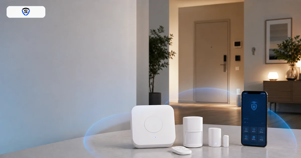 Kit allarme smart compatto con hub sensori e app per recensione antifurto domestico