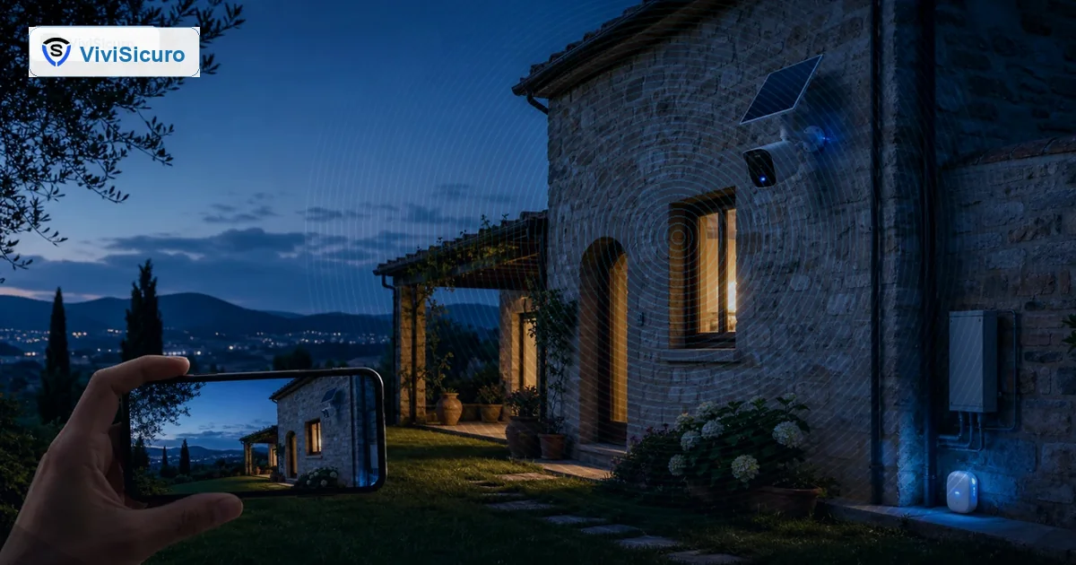 Sensore allagamento WiFi per seconda casa con protezione ViviSicuro