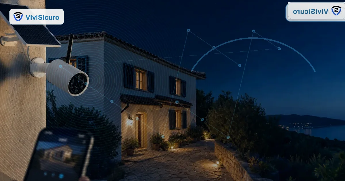 Telecamera PTZ esterna con tracciamento automatico e fascio luminoso controllato