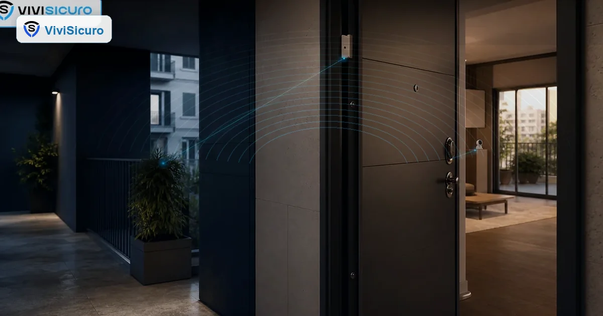 Appartamento al piano terra con finestra protetta e illuminazione esterna di sicurezza