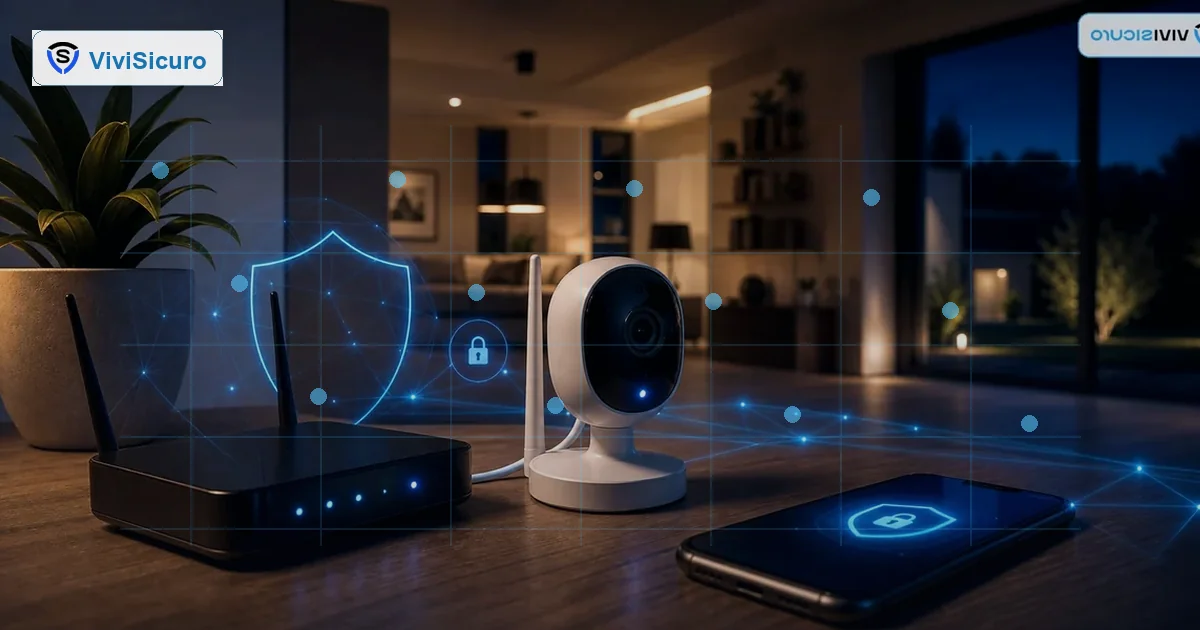 Telecamere domestiche con analisi intelligente e rete luminosa discreta